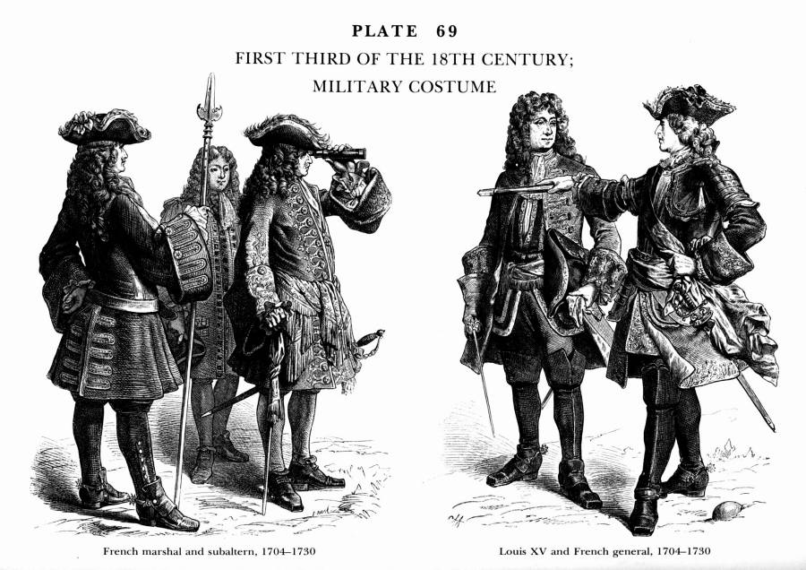 Planche 68 - 1er tiers du XVIIIe s. - Costume militaire France.jpg